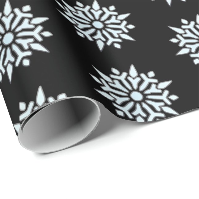 Christmas Wrapping Paper Nordic Snowflakes (Roll Corner)
