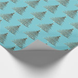 Christmas Wrapping Paper-Oh Christmas Tree Wrapping Paper<br><div class="desc">Holiday gift wrapping paper shown in Aqua with a magical Christmas Tree print in Brown/Gold. Change background colours if you prefer.  See the coordinating Oh Christmas tree in stick-on Tags to complete your gift wrap. Happy Holidays!
Customise this paper or buy as shown.</div>