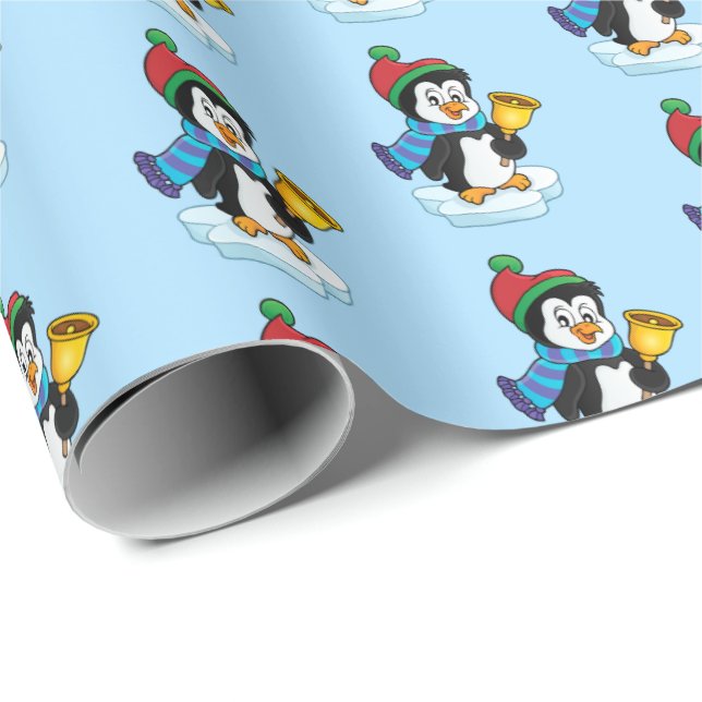 Christmas Wrapping Paper-Penguin Paper (Roll Corner)