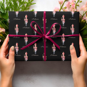 Christmas Wrapping Paper Personalised Nutcracker 
