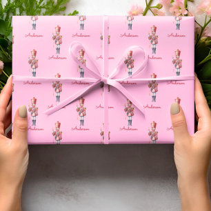 Christmas Wrapping Paper Personalised Nutcracker 