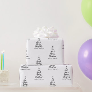 Christmas Wrapping Paper Personalised Nutcracker 