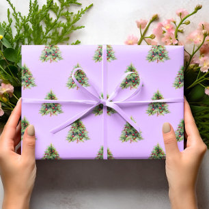 Christmas Wrapping Paper, Pine Tree Christmas Paper