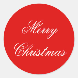 Christmas Wrapping Paper Round Stickers