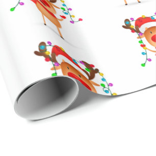 Christmas Wrapping Paper Rudolph
