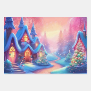 Christmas Wrapping Paper Set of 3