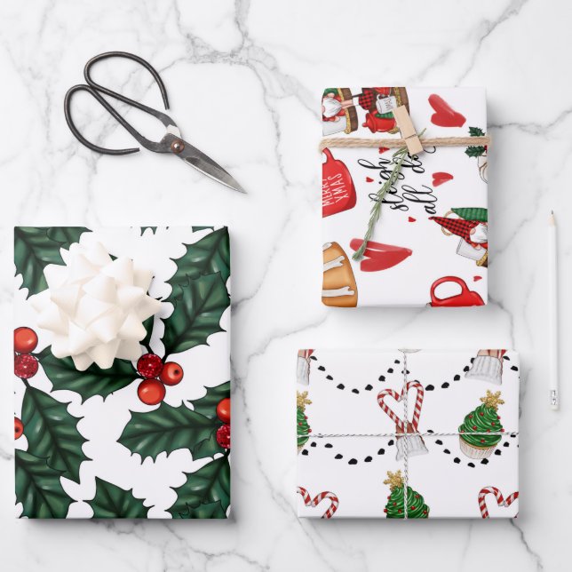 Christmas Wrapping Paper Sheets (Front)
