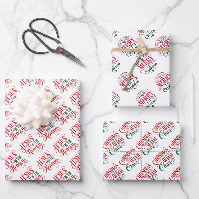 Christmas Wrapping Paper Sheets (Front)