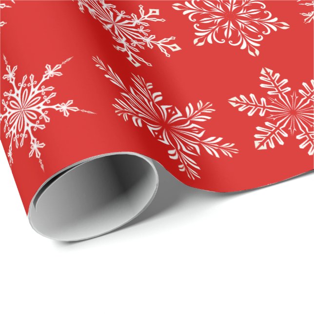 Christmas Wrapping Paper-Snowflakes Wrapping Paper (Roll Corner)