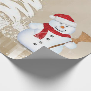 Christmas Wrapping Paper Snowman