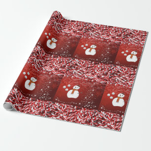 Christmas Wrapping Paper Snowman