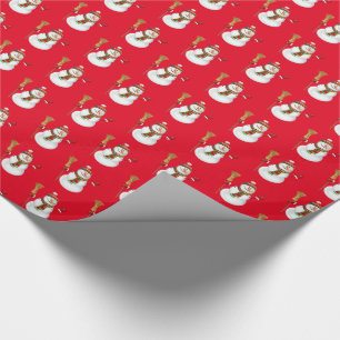 Christmas Wrapping Paper-Snowman Paper