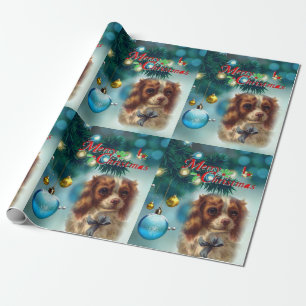 Christmas Wrapping Paper Vintage Dog