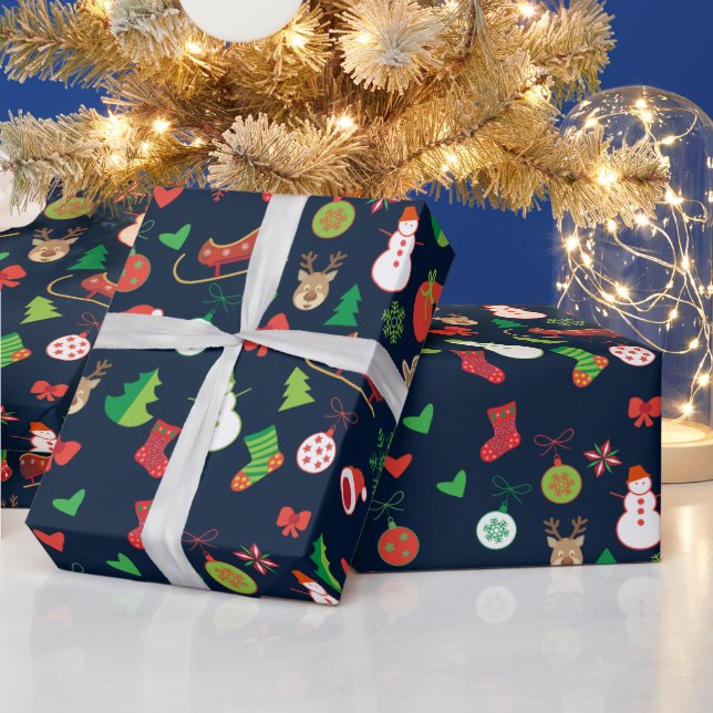Christmas Wrapping Paper with Christmas characters (Holidays)