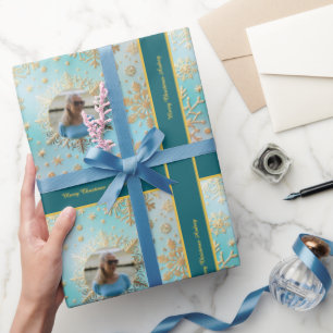 Christmas Wrapping Paper with Photo and Text