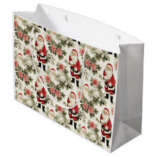 Christmas Wrapping Seamless Pattern, Large Gift Bag