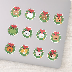 Christmas Wreath Animals