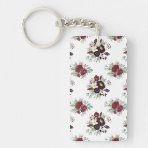 Christmas Wreath Art Key Ring