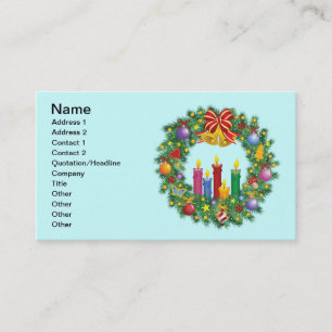 Christmas Wreath Business Card