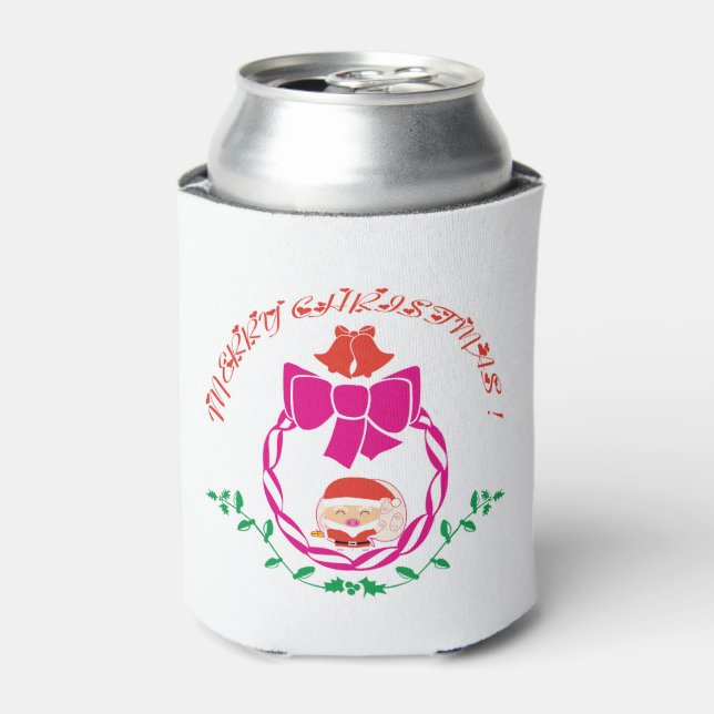 Christmas wreath can cooler (Can Front)