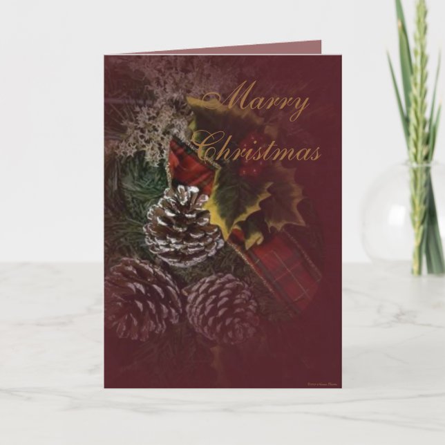 Christmas Wreath Card (Front)