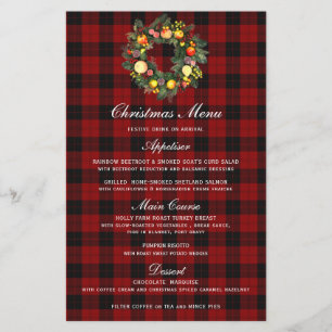 CHRISTMAS WREATH CHRISTMAS MENU