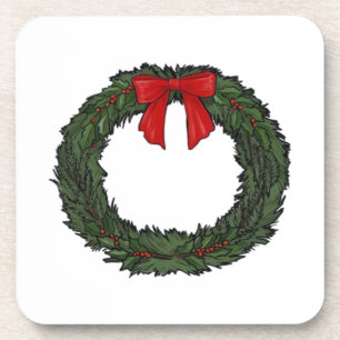 Christmas Wreath Classic Coaster