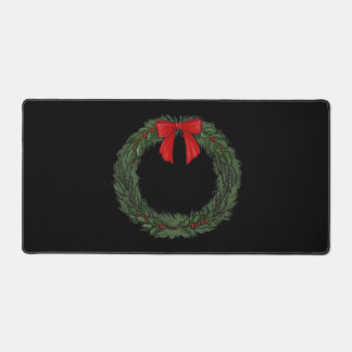 Christmas Wreath Classic Desk Mat