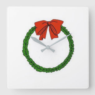 ****CHRISTMAS WREATH**** CLOCK