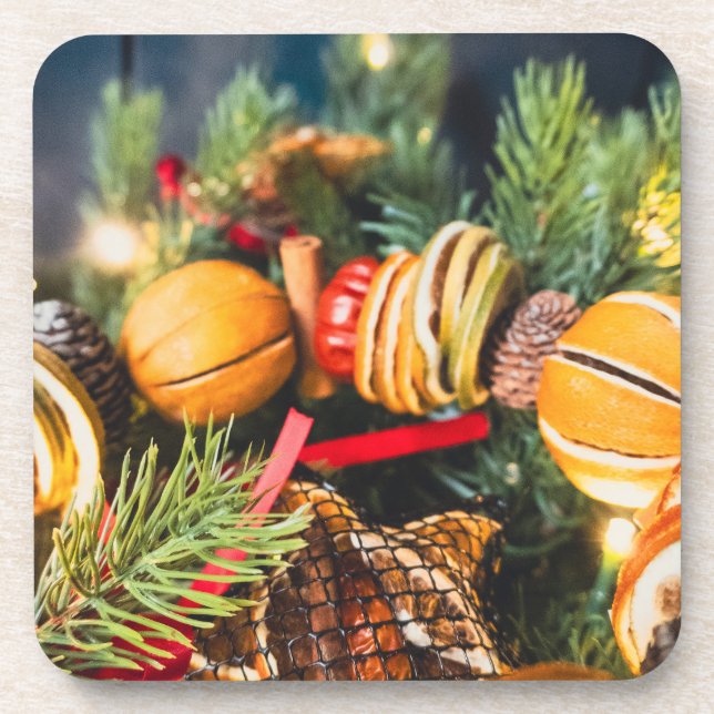 Christmas wreath coaster (Front)