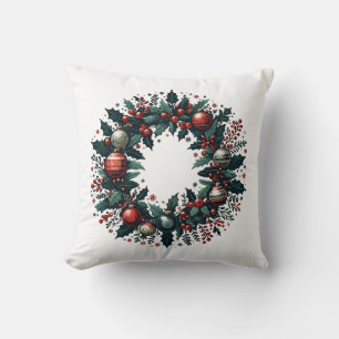 Christmas Wreath Cushion