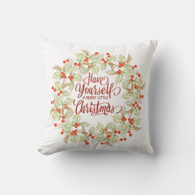 Christmas Wreath Cushion (Front)