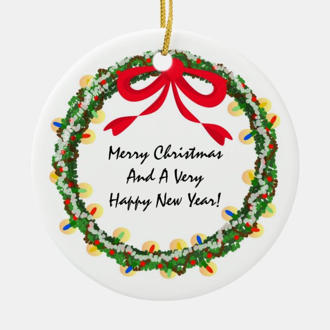 Christmas Wreath DIY Ornament (Front)