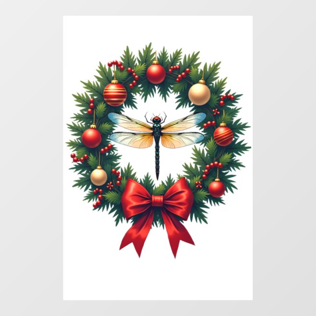 Christmas Wreath Dragonfly (Sheet)