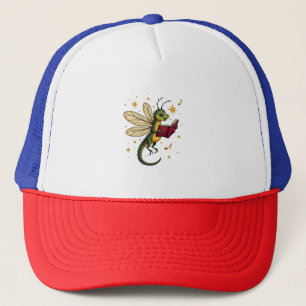 Christmas Wreath Dragonfly Trucker Hat
