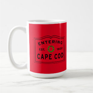 Christmas Wreath Entering Cape Cod Coffee Mug