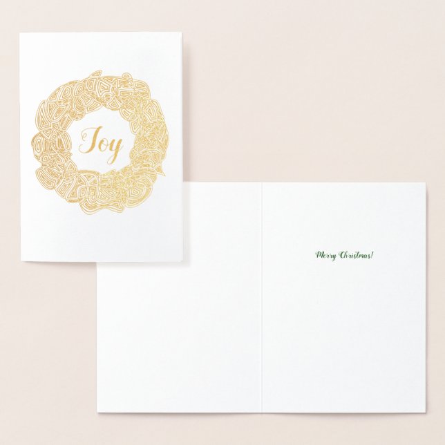 Christmas Wreath Foil Card (Display)