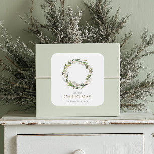 Christmas Wreath Gift Sticker