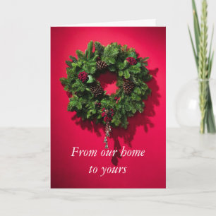Christmas Wreath Holiday Card
