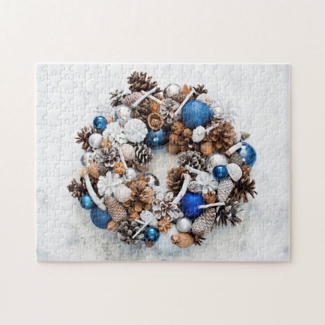 Christmas Wreath Jigsaw Puzzle (Horizontal)