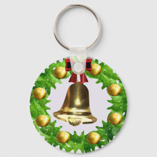 Christmas wreath  key ring