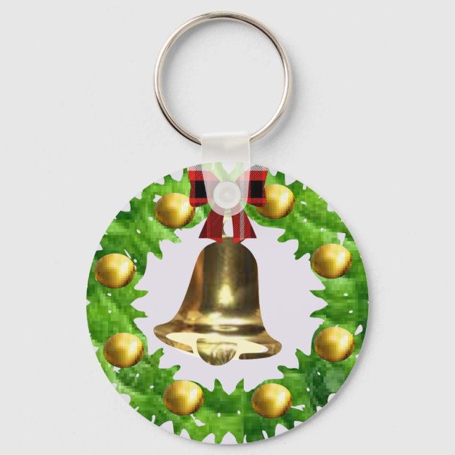 Christmas wreath  key ring (Front)