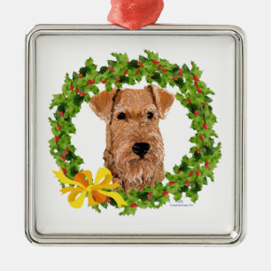 Christmas Wreath Metal Ornament