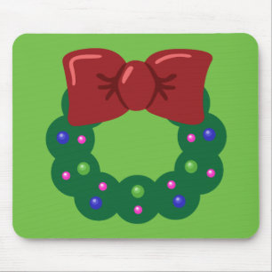 Christmas Wreath Mouse Pad