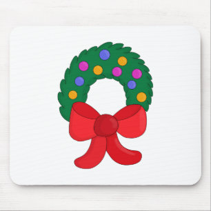 Christmas Wreath Mouse Pad