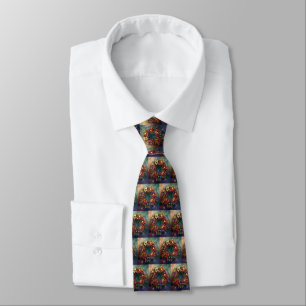 Christmas Wreath Neck Tie