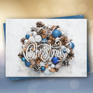 Christmas Wreath Non-Photo Holiday Card