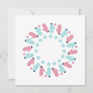 christmas wreath of mittens