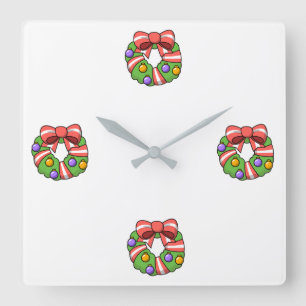 **CHRISTMAS WREATH OH CHRISTMAS WREATH** CLOCK