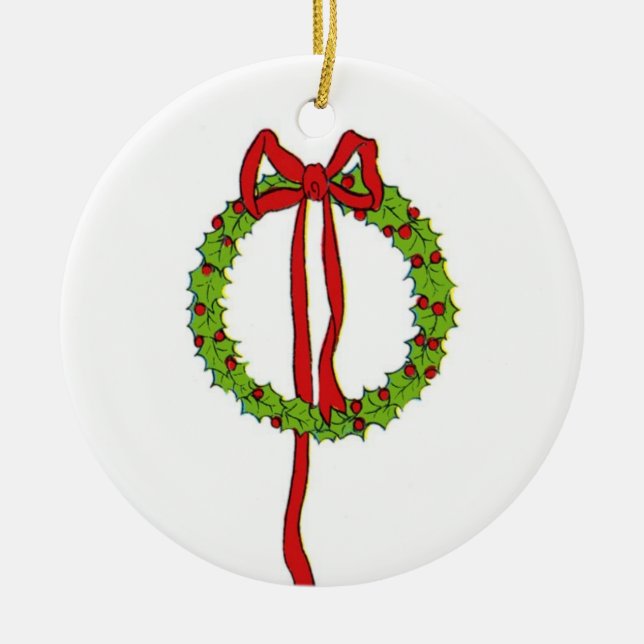 Christmas Wreath Ornament (Front)
